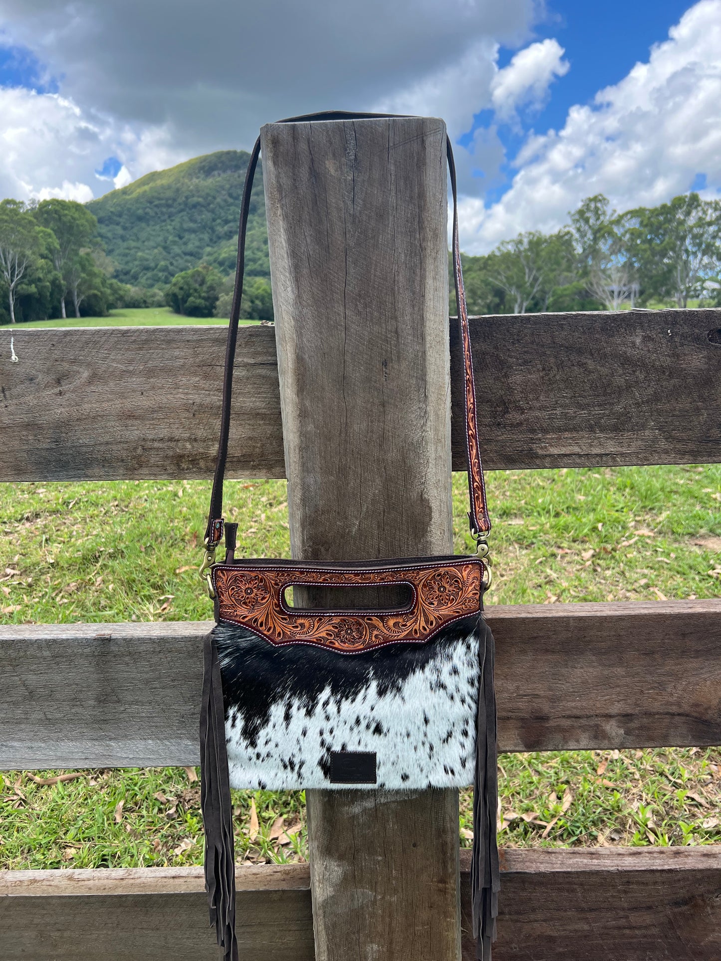 Cowhide Cross Body Bag *clearance*