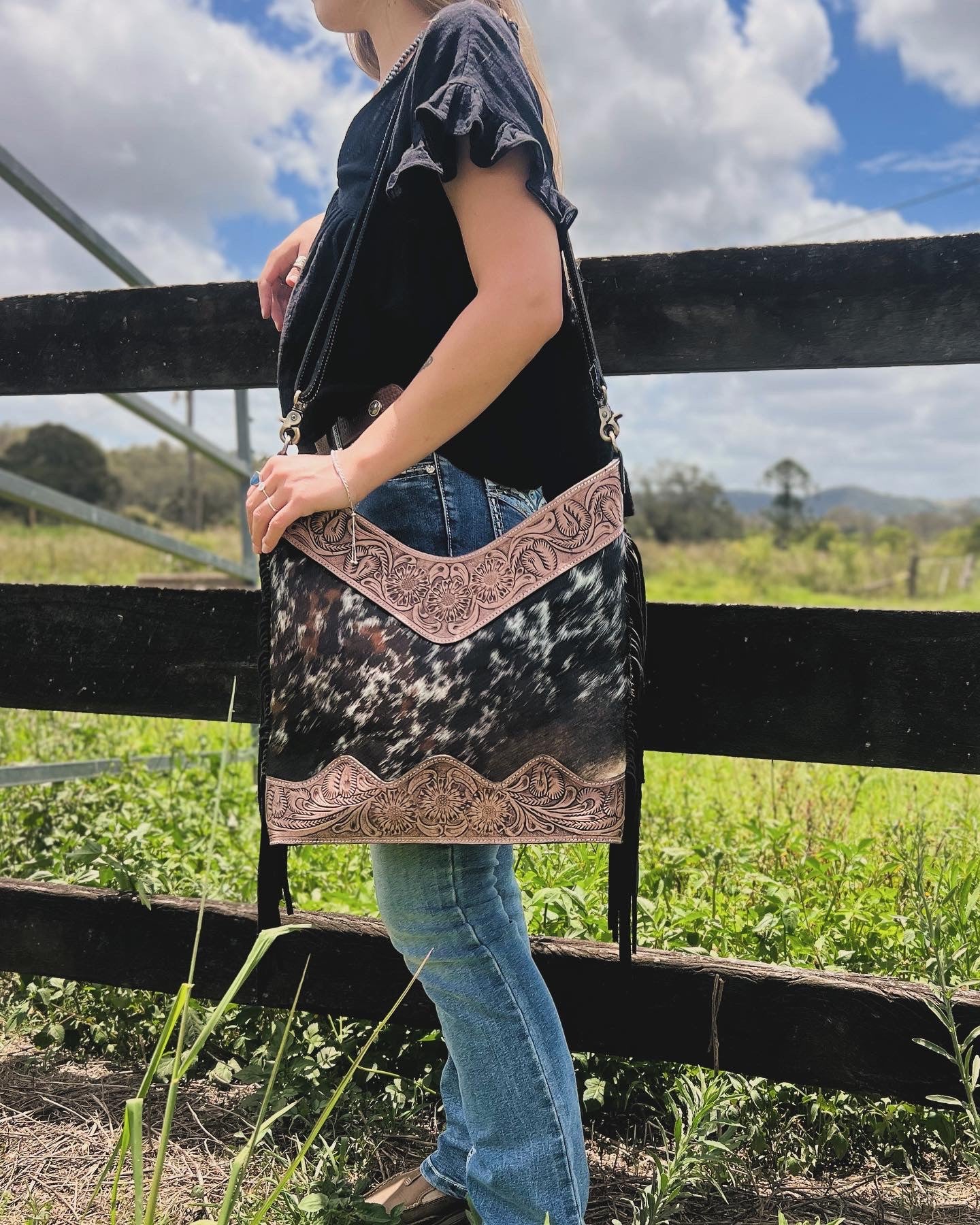 Dallas cowhide Handbag
