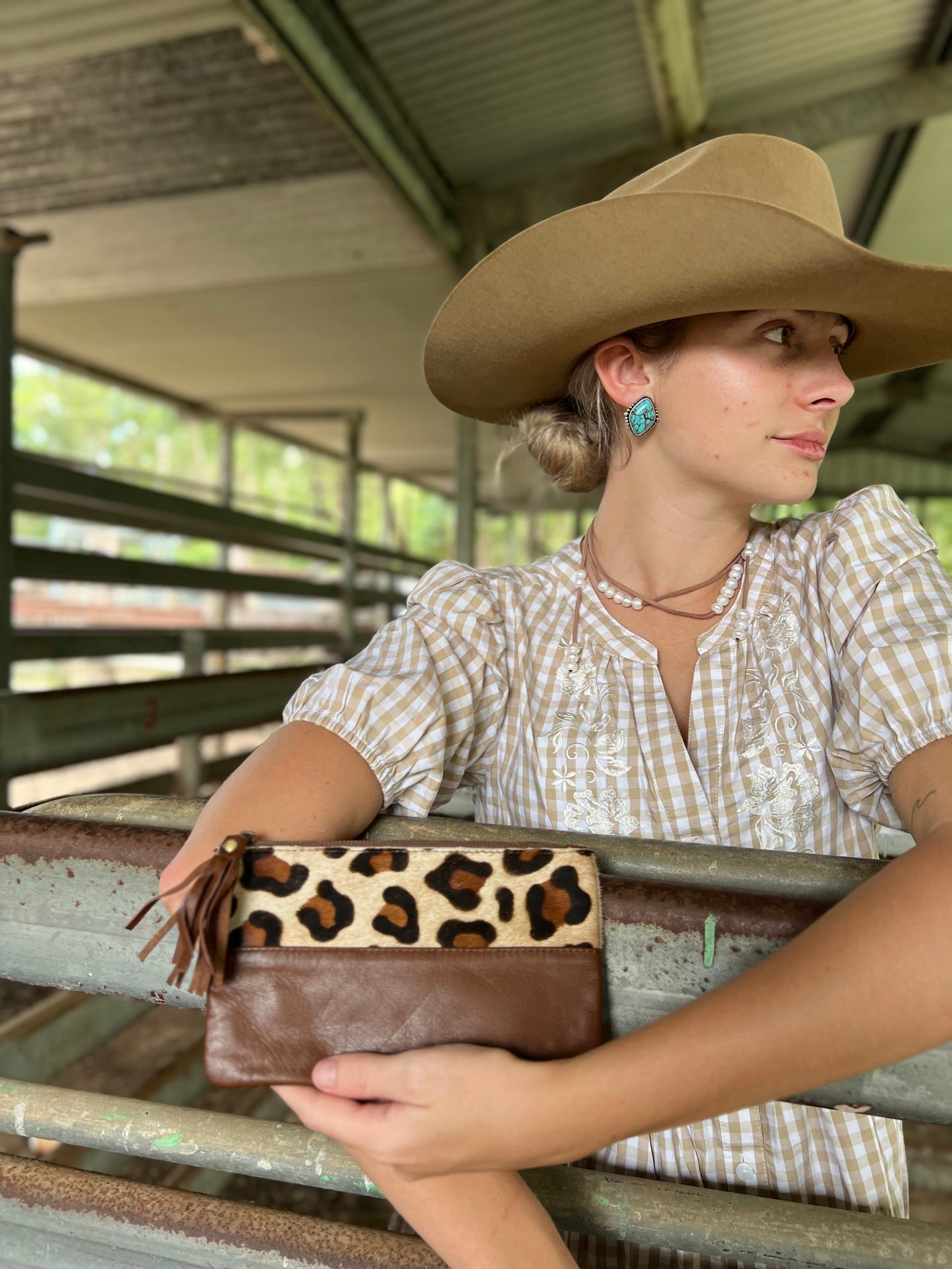 Cowhide Purse