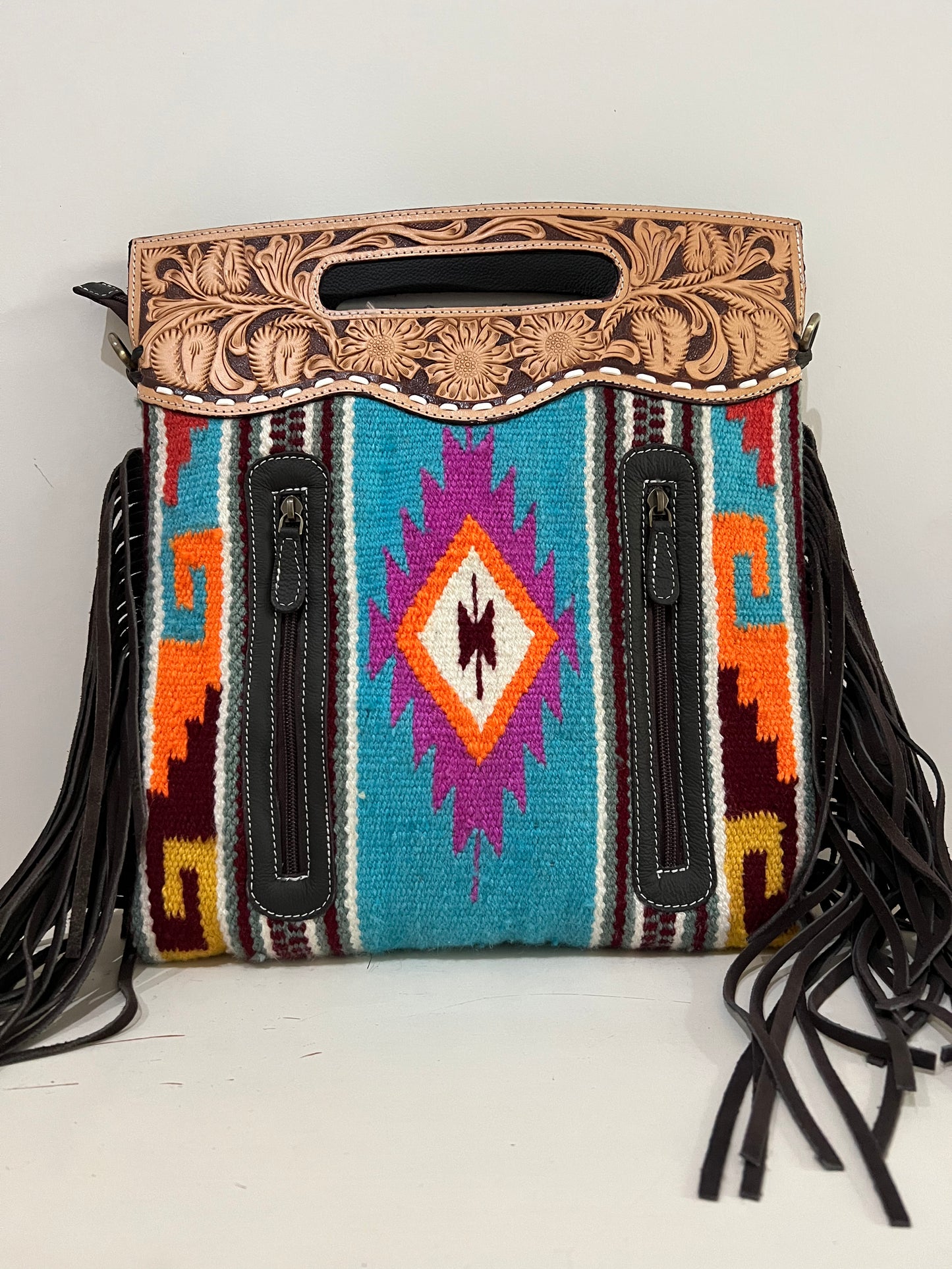 Aztec Saddle Blanket sling Bag