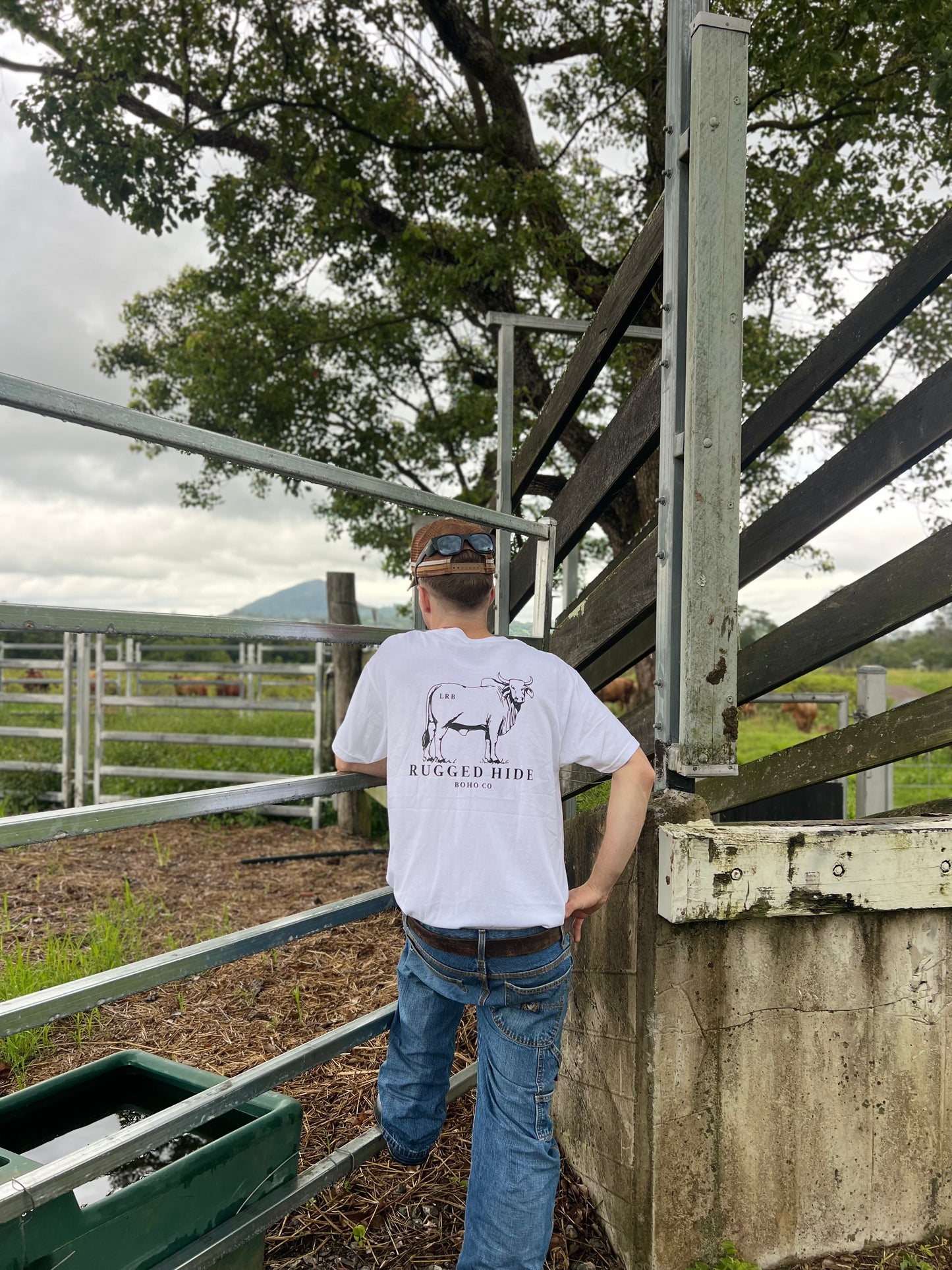 Rugged Hide Unisex Tee White